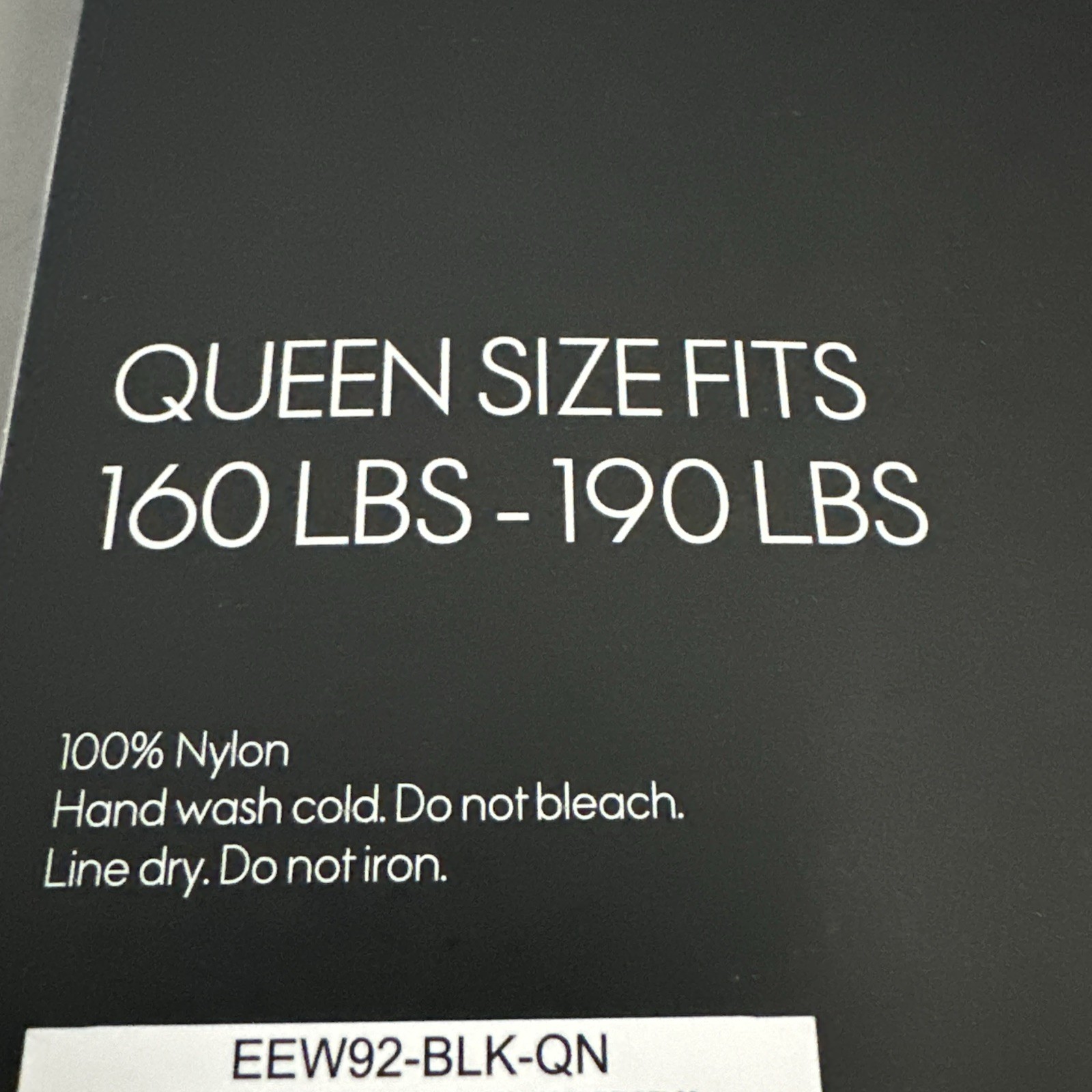 ELLE Queen Size Pantyhose Black Silky Sheer Control Top 100% Nylon Lot of 3