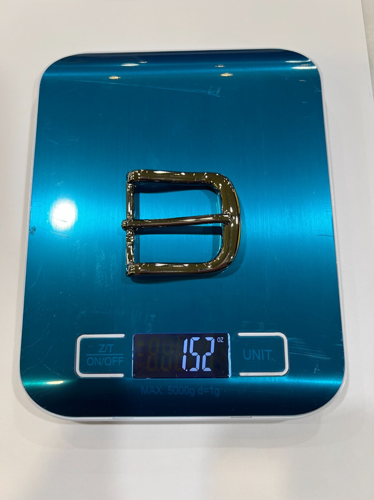 Solid Brass Nickel Belt Buckle Made in Italy Fits 1.38″ Belt Strap