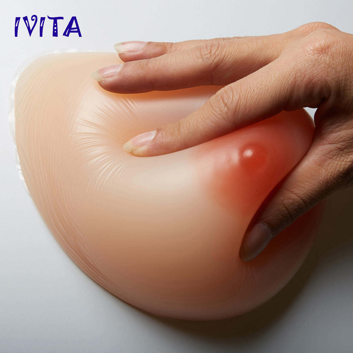 IVITA Teardrop Silicone Breast Forms CD A-FF Cup Fake Boobs Bra Enhancers