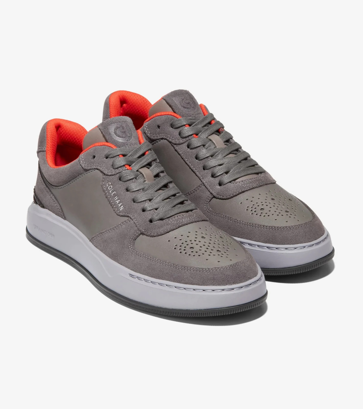 Cole Haan Men’s GrandPro Crossover Pavement/Citrus Red/Dapple Gray, C37523, 12 M