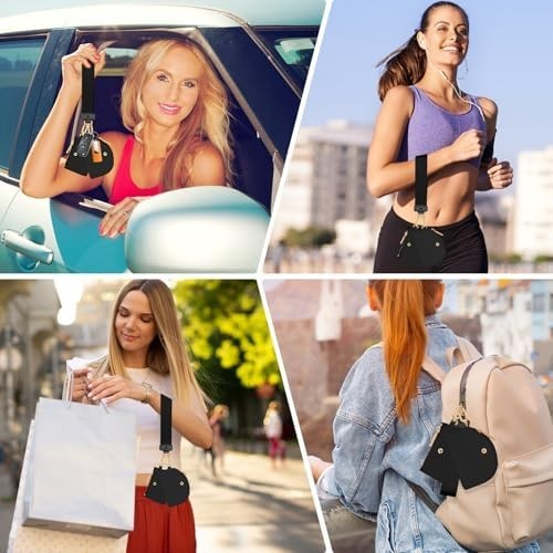 Lulemon Style Yoga Key Wallet Wristlet Dual Pouch Buckle Bag with Wrist Pro