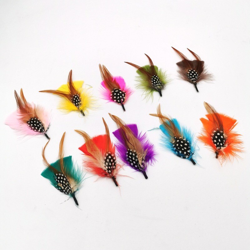 Hat Feathers 5 Pcs Assorted Natural Feather Accessories for Fedora Cowboy hat.