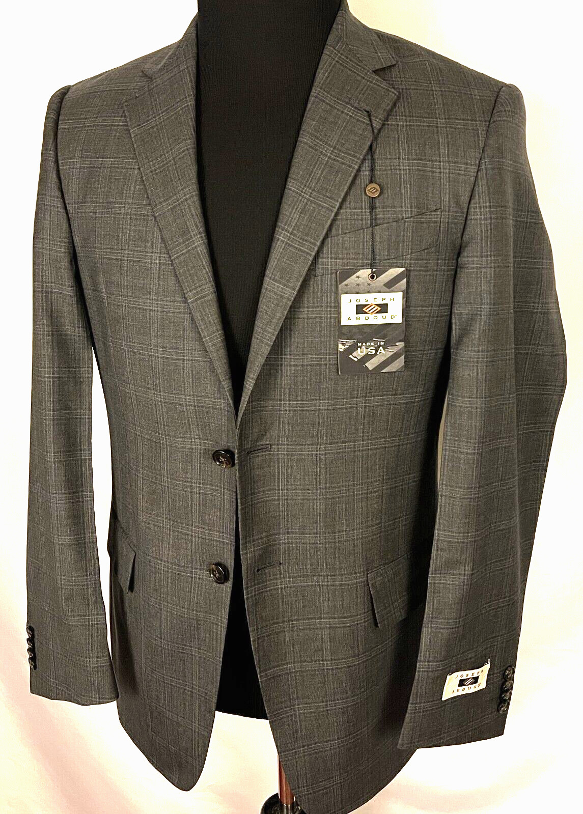 Nwt Joseph Abboud Men’s Size 36 R Quality Wear Suit Blazer Jacket Made in USA