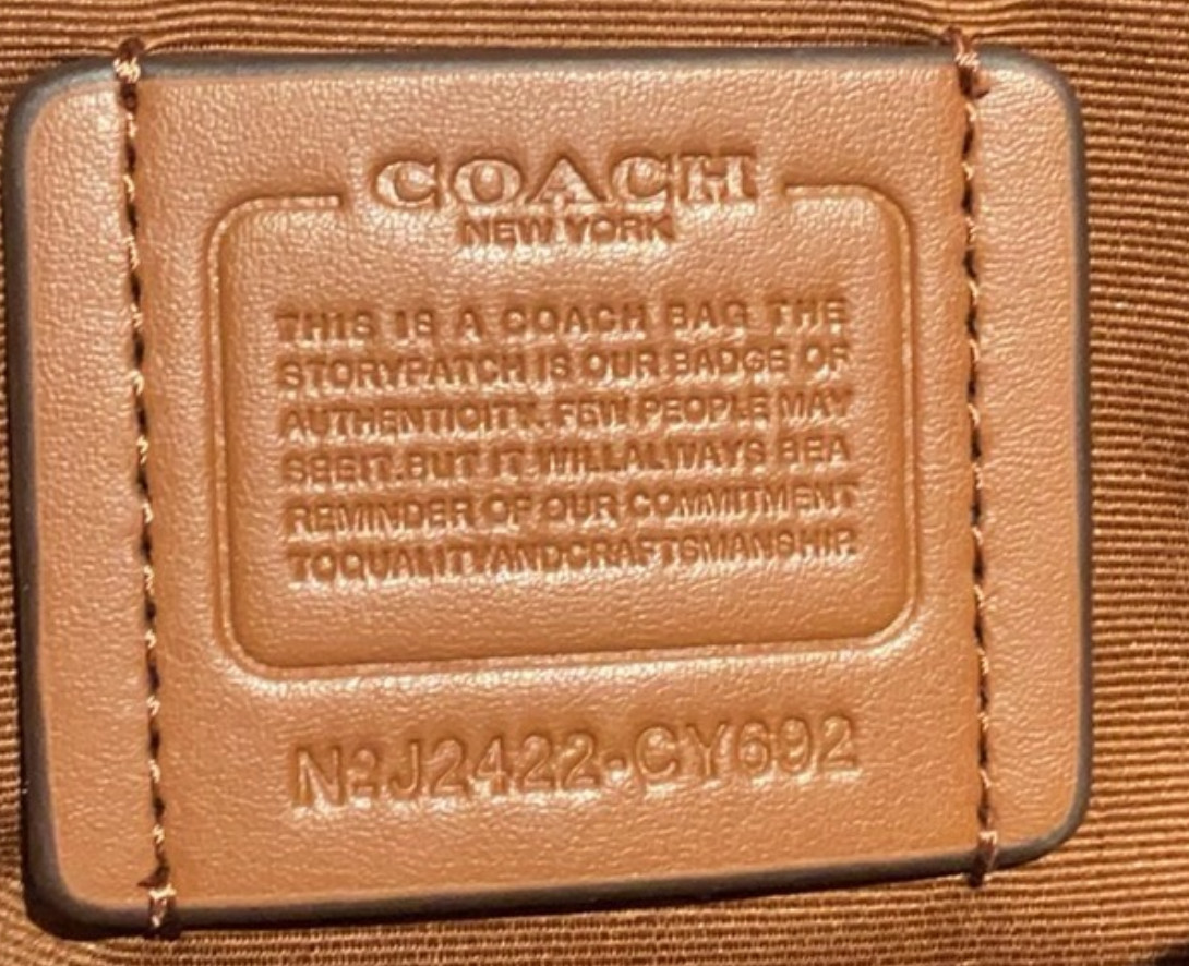NWT Coach Rowan Satchel Bag In Signature Canvas With Cherry Print CY692
