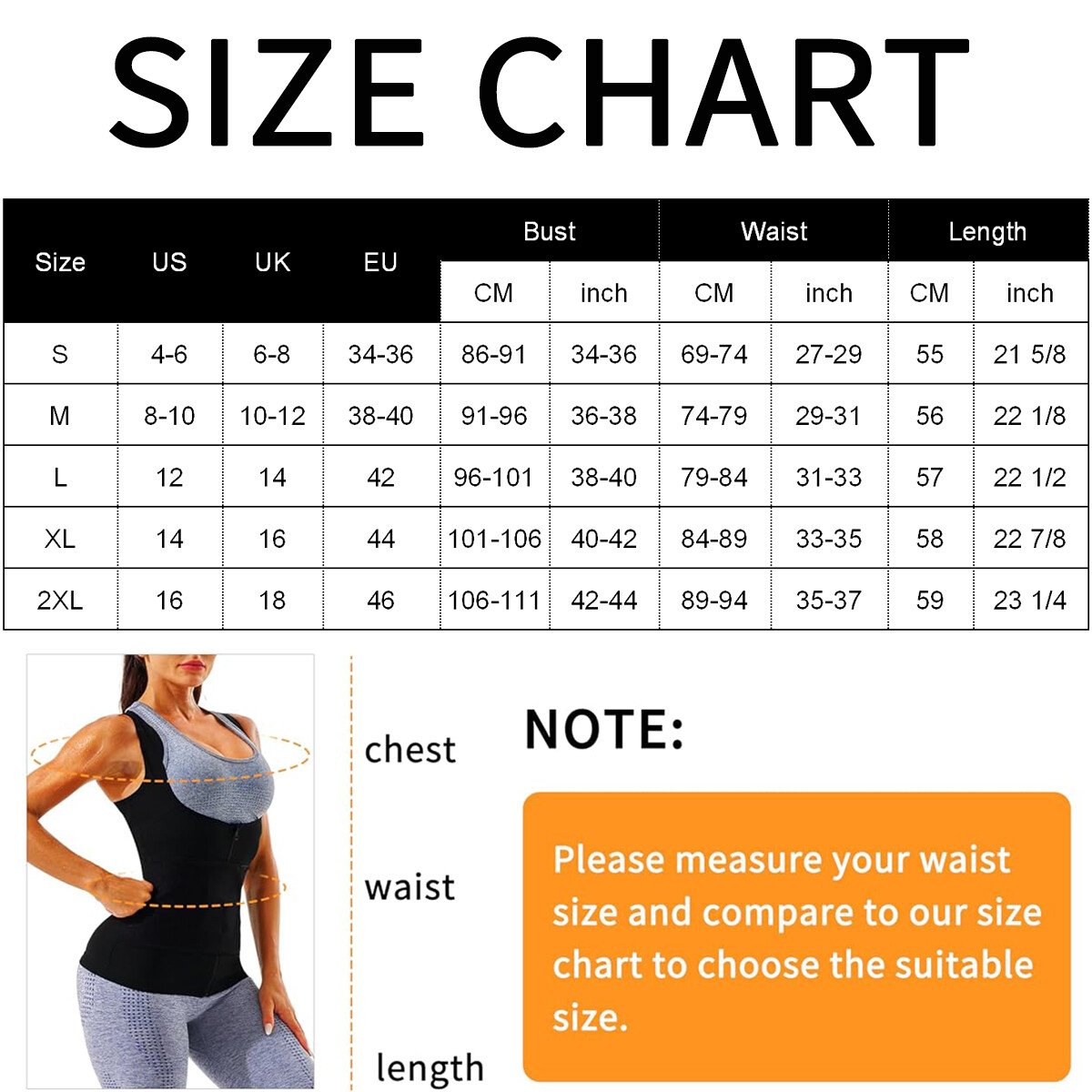 Fajas Reductoras Abdomen Para Mujeres Sudar Perder Peso Sauna Suit Tank Top Gym