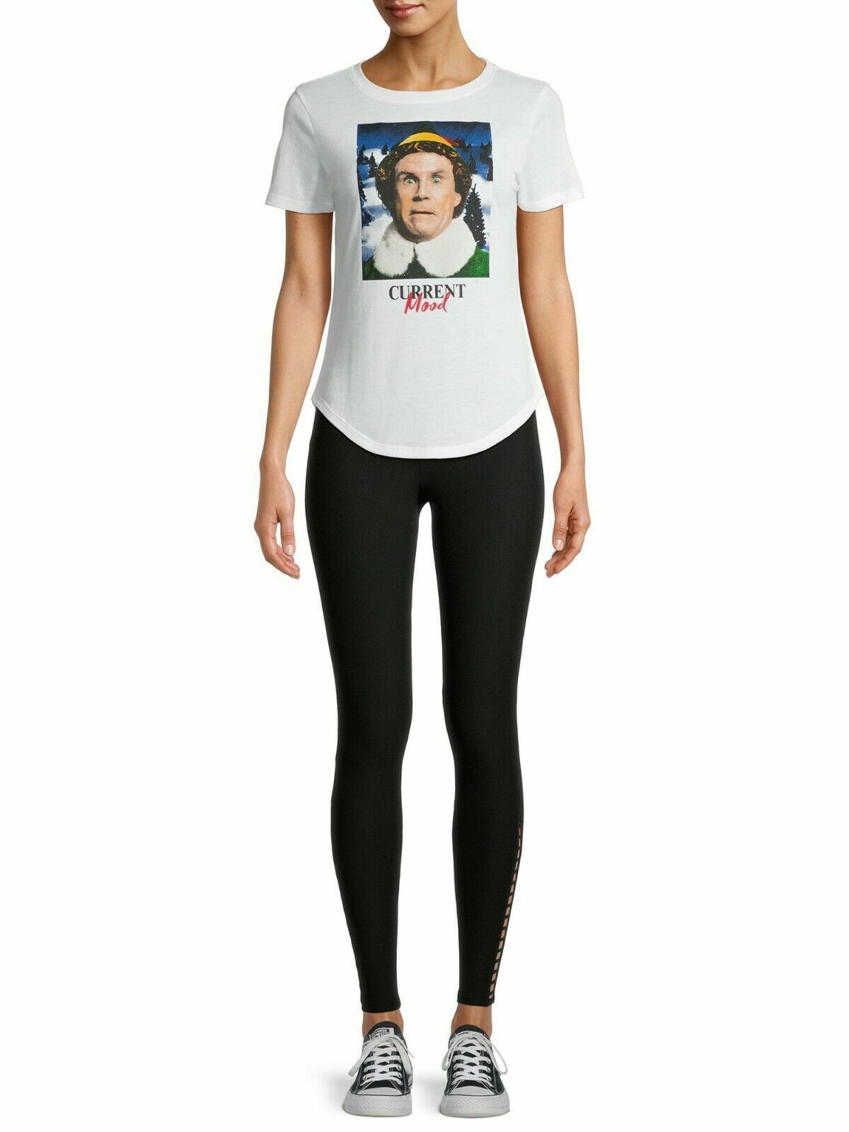 Elf Juniors’ Current Mood Holiday Graphic T-Shirt Top S M L XL XXL XXXL