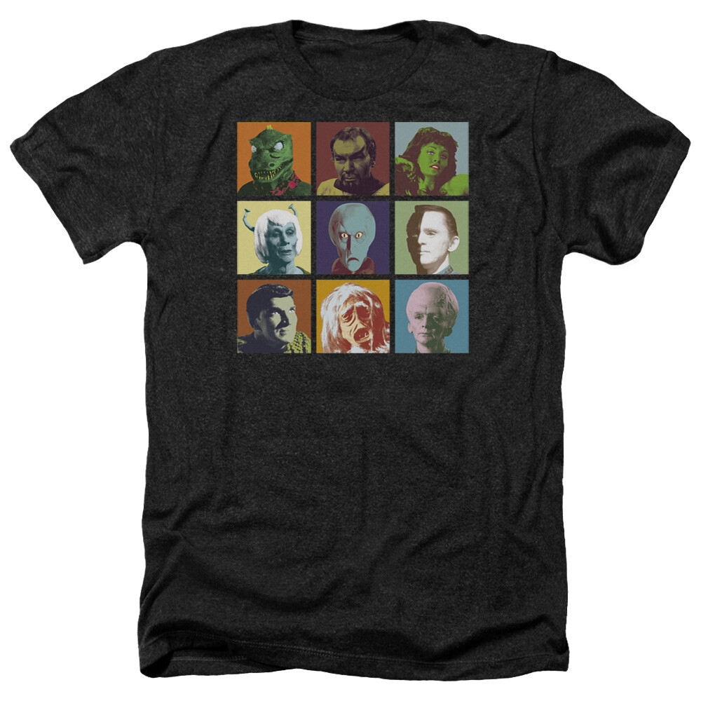 Star Trek Alien Squares Licensed Adult T-Shirt