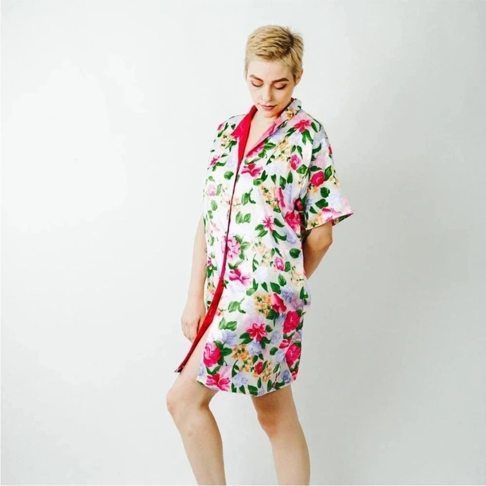 Vintage A’Milan Floral Women’s Sleepwear Robe