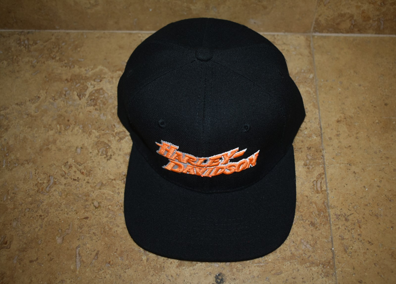 VINTAGE VTG 80-90’s Harley Davidson Classic 3D EMBROIDERED Logo Baseball Hat Cap