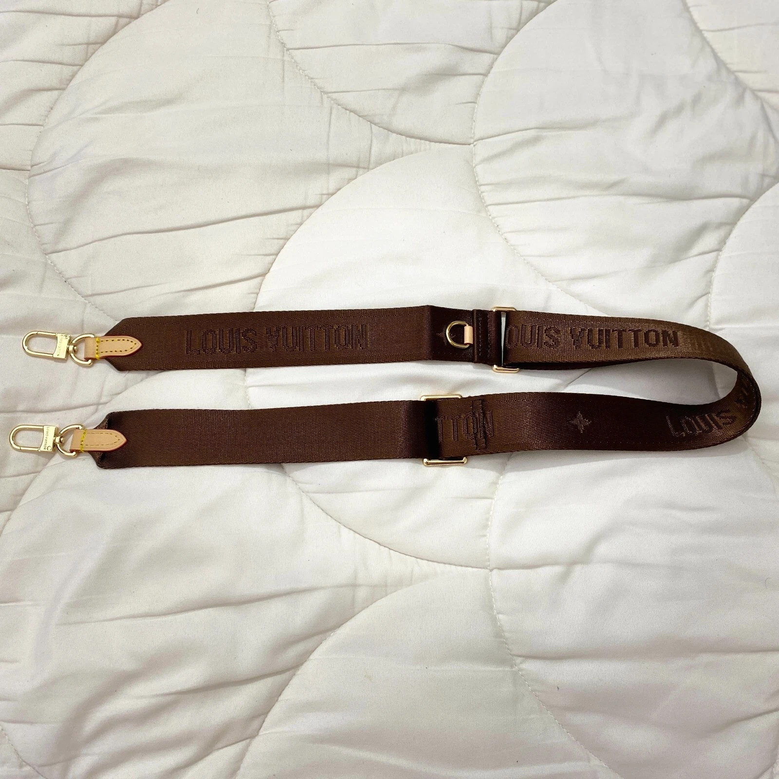 Louis Vuitton Shoulder Strap Adjustable Crossbody Shoulder Replacement Brown lv