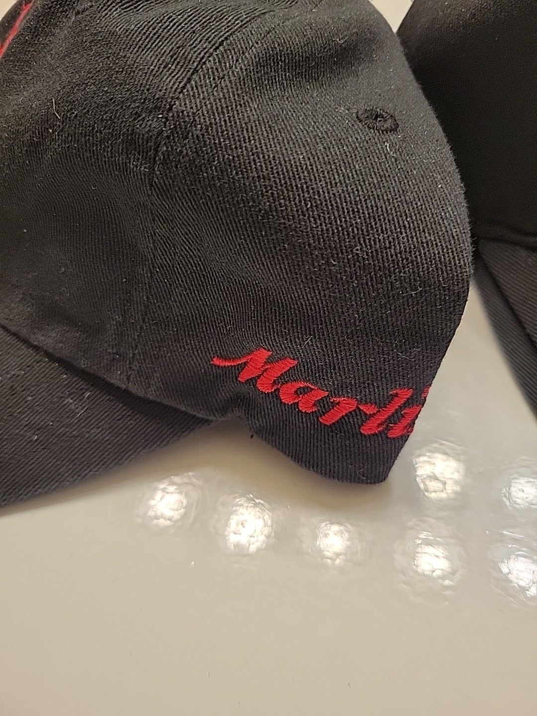 Marlin Firearms 100% Cotton Black Twill Strapback Cap Hat Embroidered