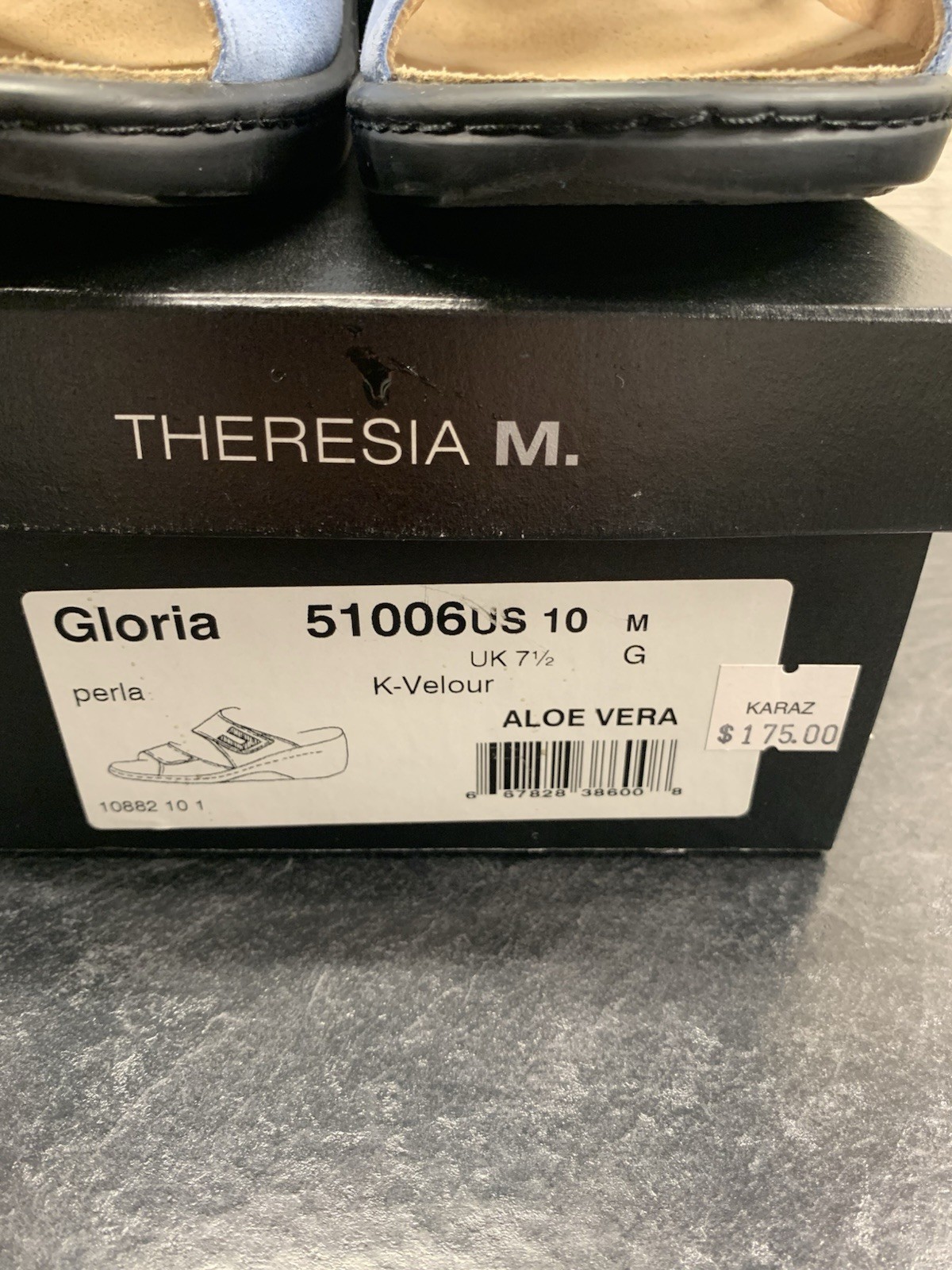 Theresia M. Aloe Vera Gloria Blue Sandals