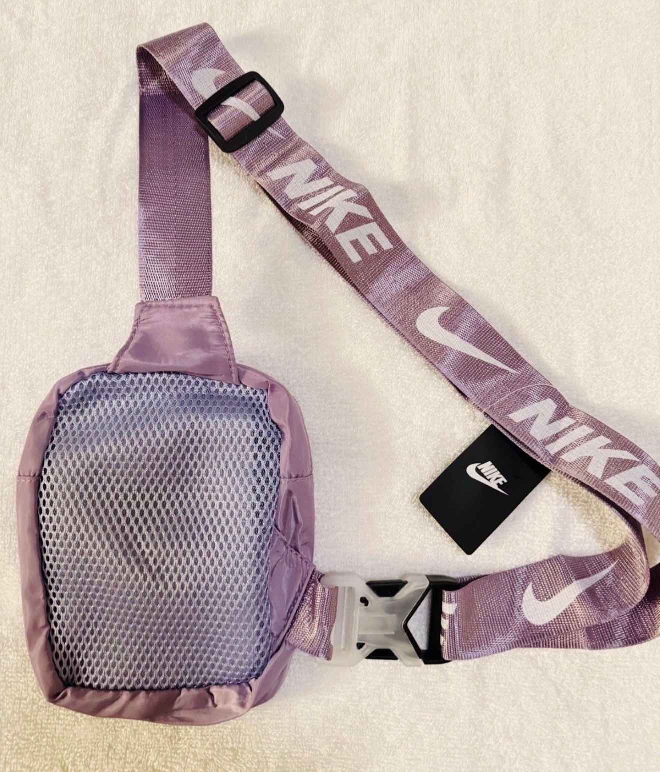 Nike Heritage Crossbody Bag Small Branded Strap & Padded Mesh Back,multi Colors.