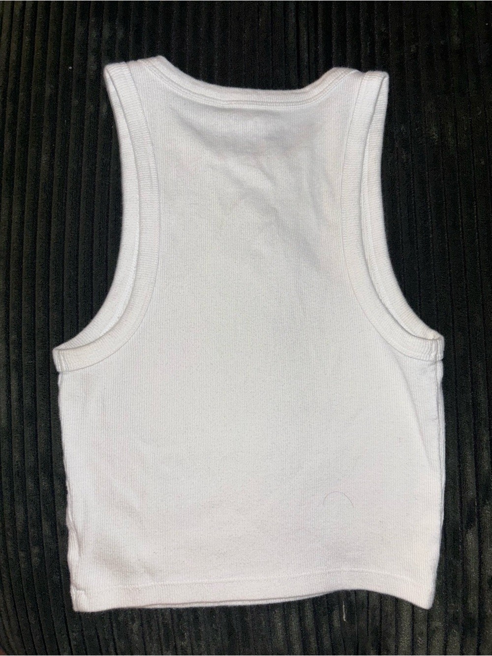 Aeropostale White Tank Top with Embroidered Cowboy Hat