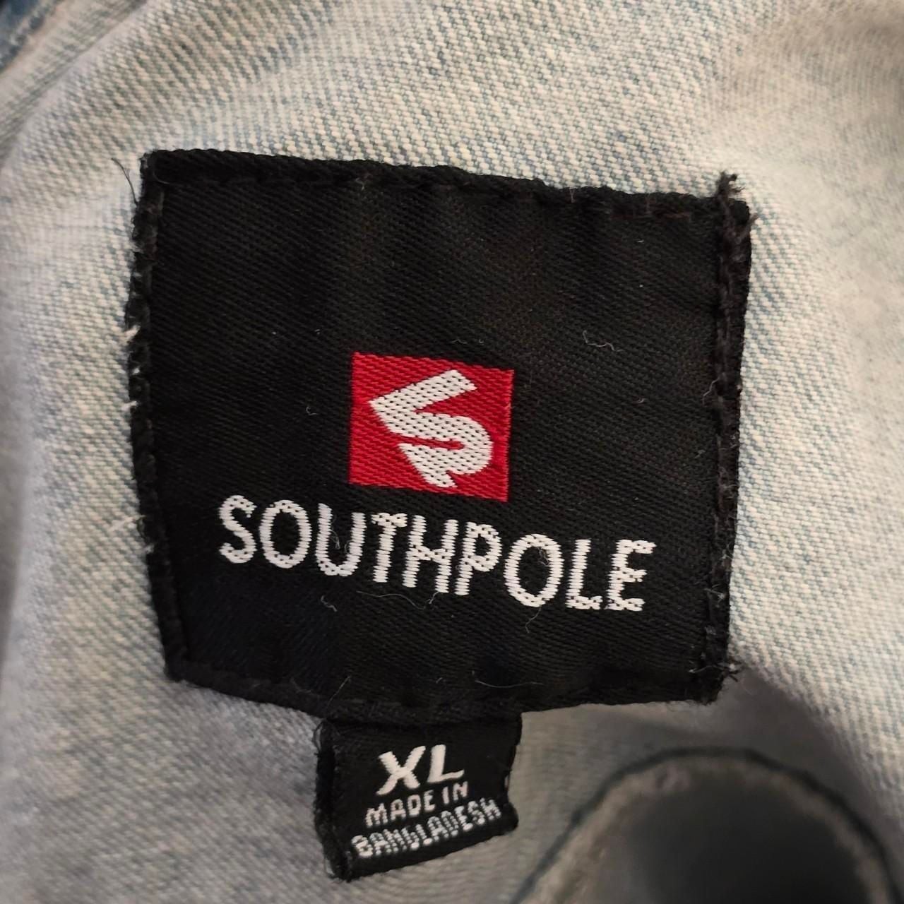 Southpole Moto Acid Wash Denim Jacket