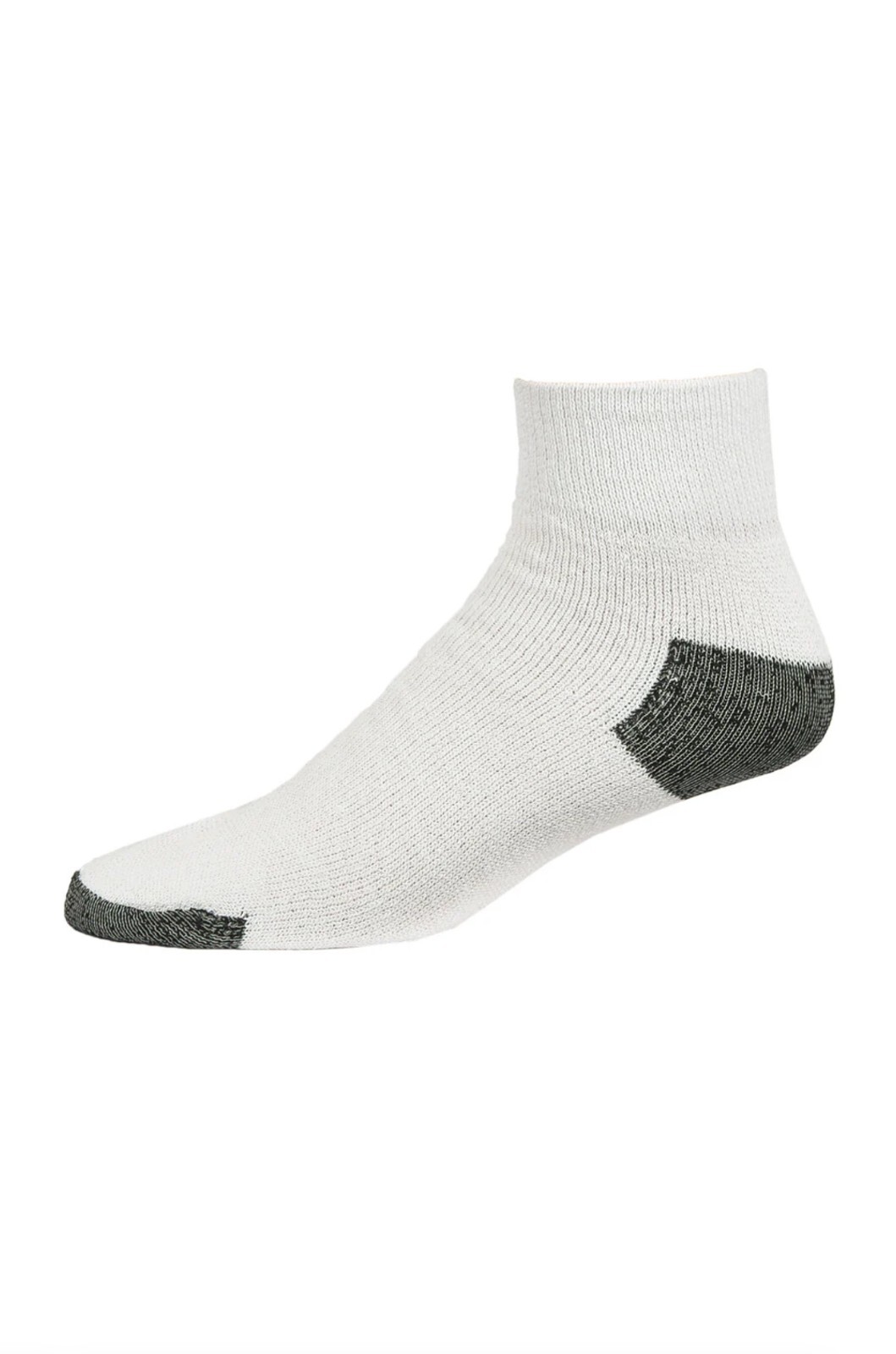 New Men’s 12 Pairs Sports White Black Ankle Quarter Crew Socks Cotton Size 10-13