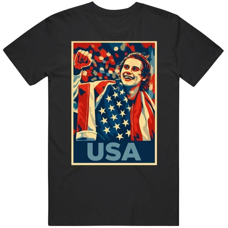Men’s Hockey USA Golden Goal Jack Hughes Gift Idea Hope T Shirt