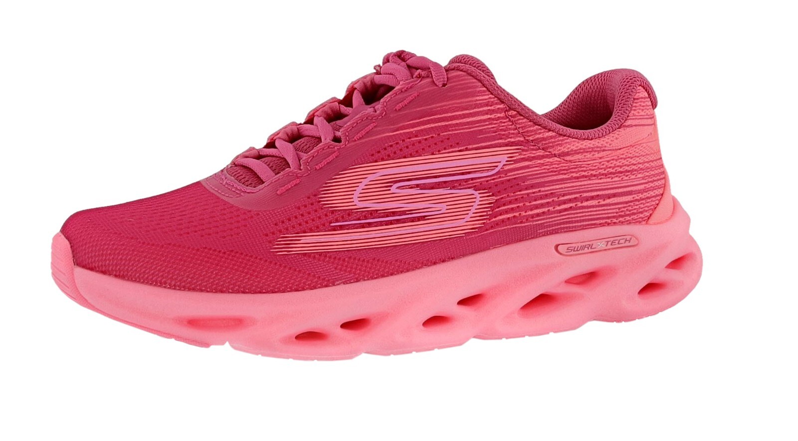 SKECHERS WOMEN GO RUN SWIRL TECH SPEED-ULTIMATE STRIDE 129501HPPK RUNNING SHOES