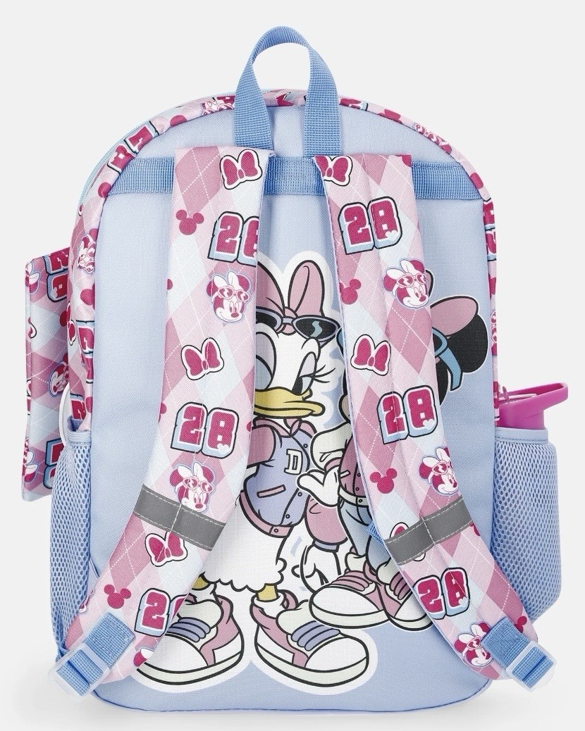 Disney Minnie Mouse Daisy Duck Girls Backpack Set Bolsa de almuerzo Botella 17in