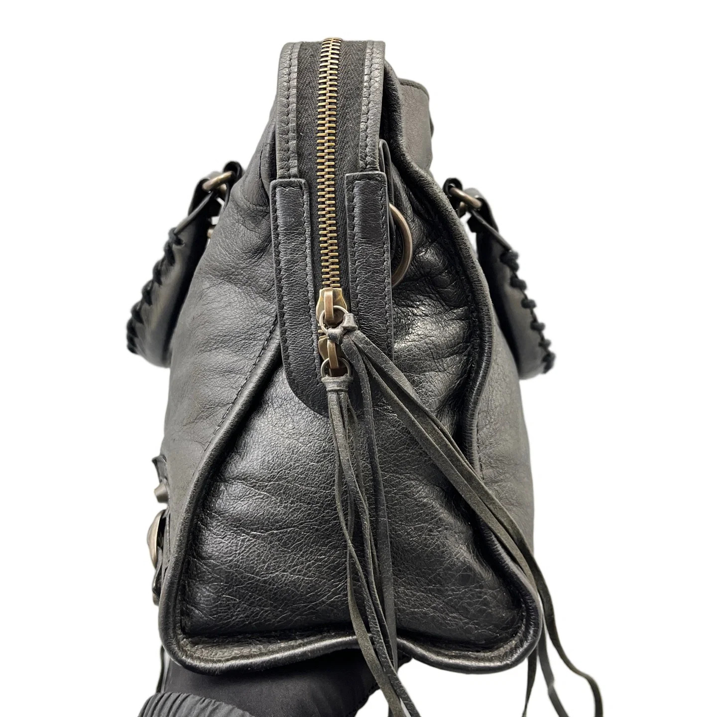 Balenciaga Medium City Black Arena Lambskin (ym062626b5r)