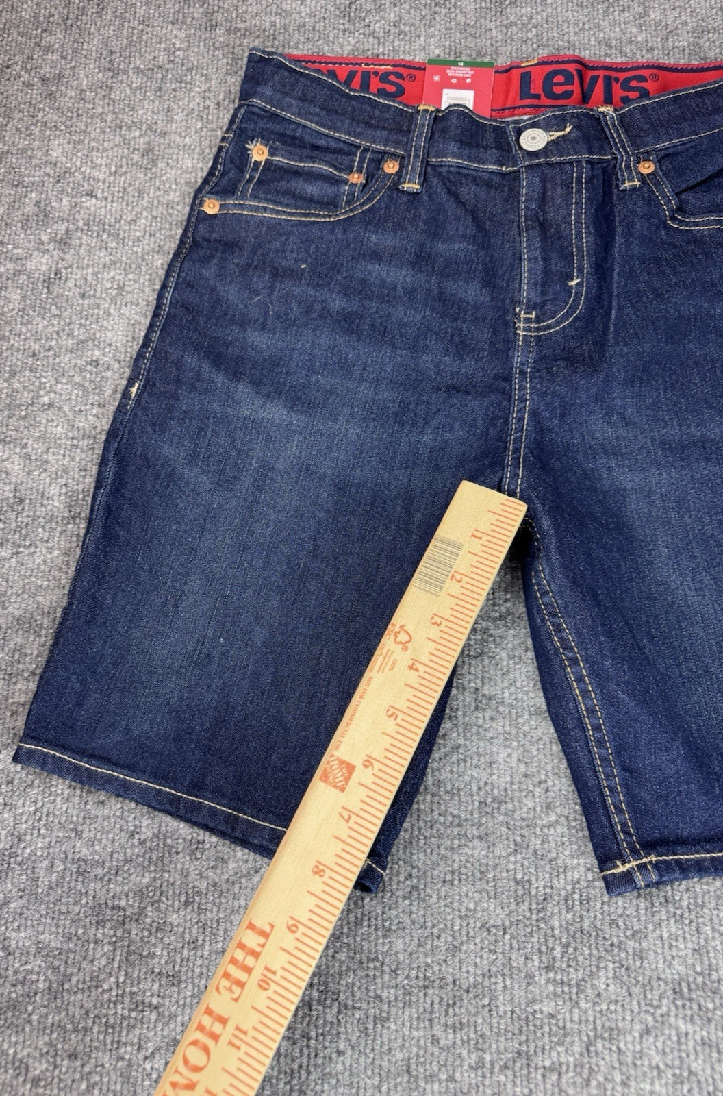 Levi’s 511 14 Regular Boys Denim Shorts Comfort Stretch Waist NWT