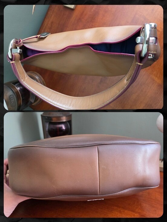 Coach F37905 Nomad Hobo Burnished Tan Glovetanned Leather Shoulder Bag