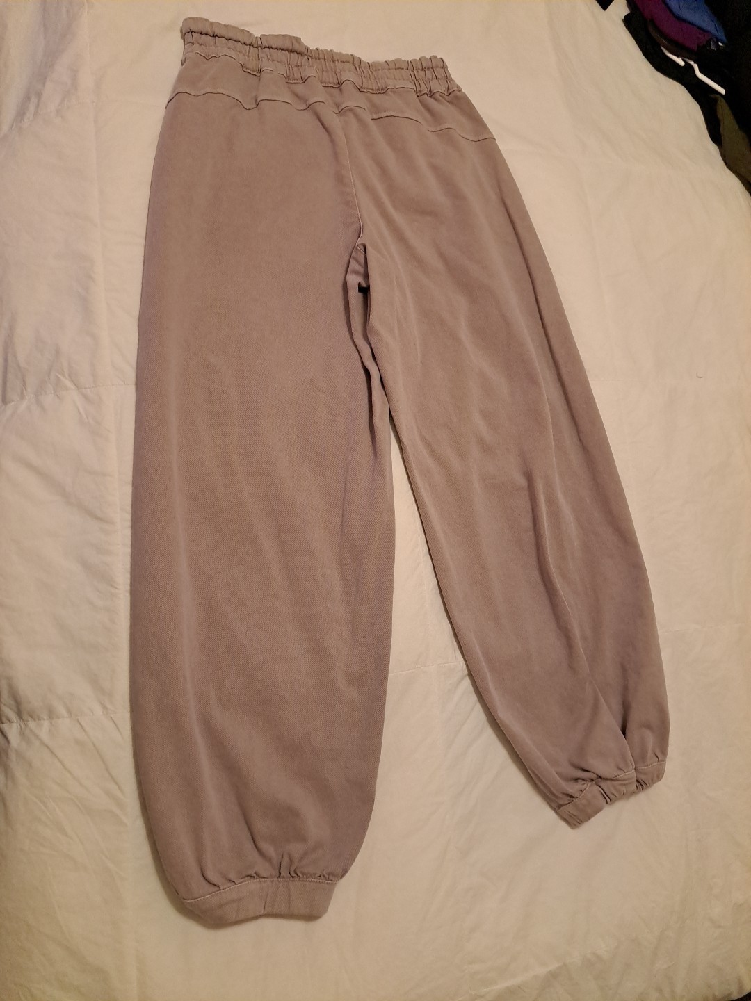 PILCRO mid-rise parachute pants Sz S EUC Beige Returns Accepted