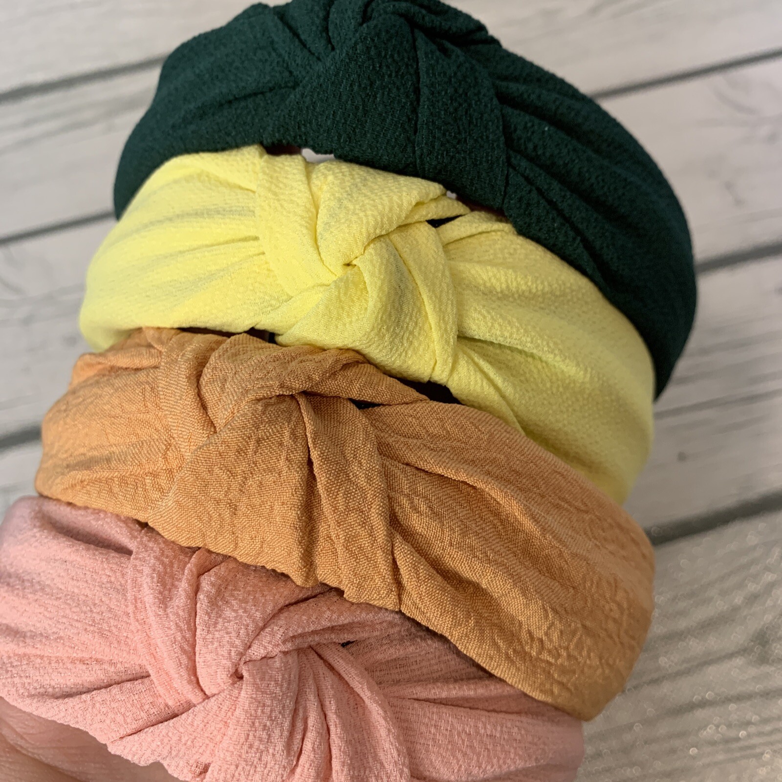 4 Pack Women Wide Headbands Twist Knot Fashion Head Wrap Hoop Nonslip Solid Boho