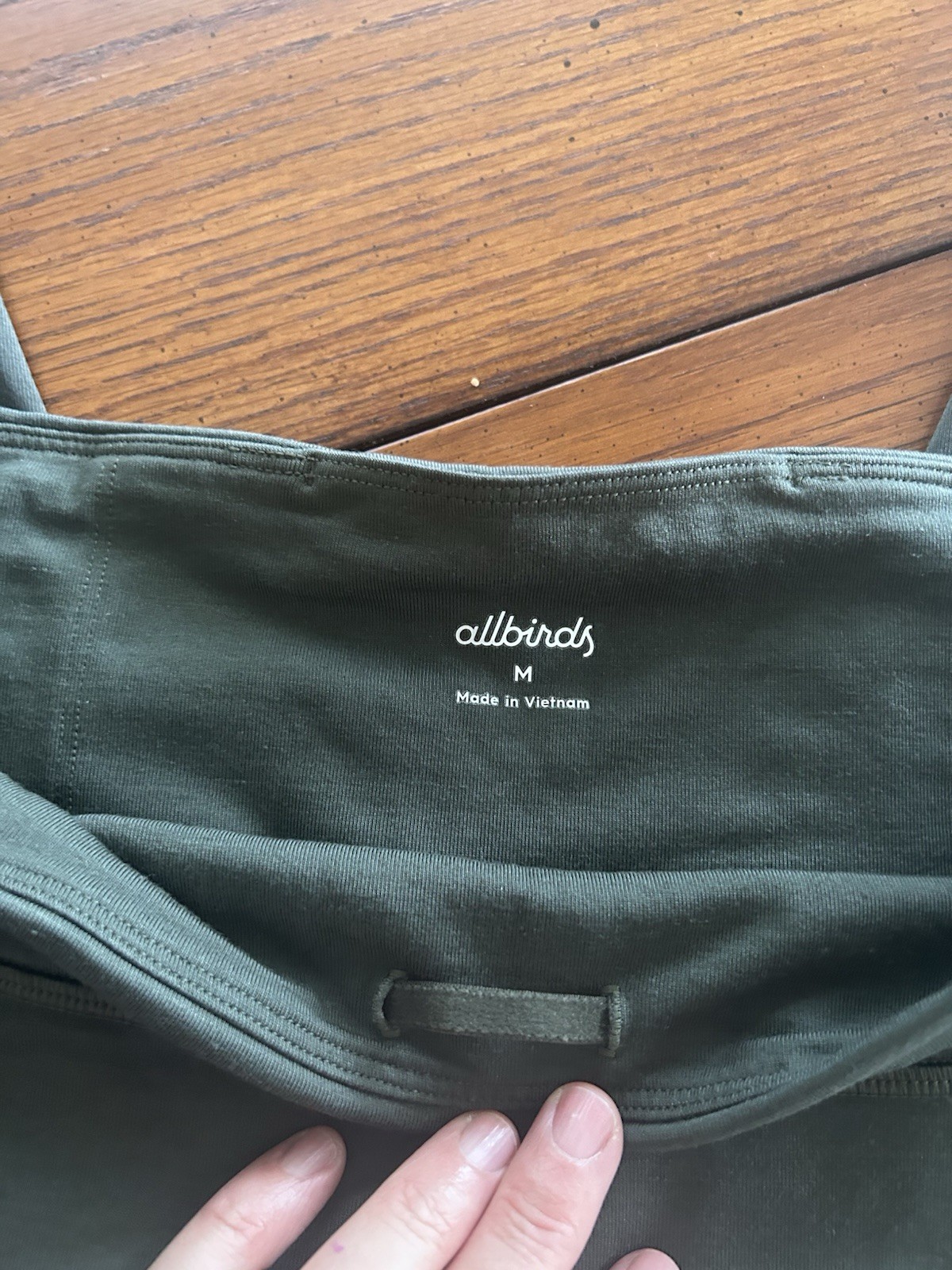 Allbirds Natural Legging in Forest Green – Wool Blend Size Medium