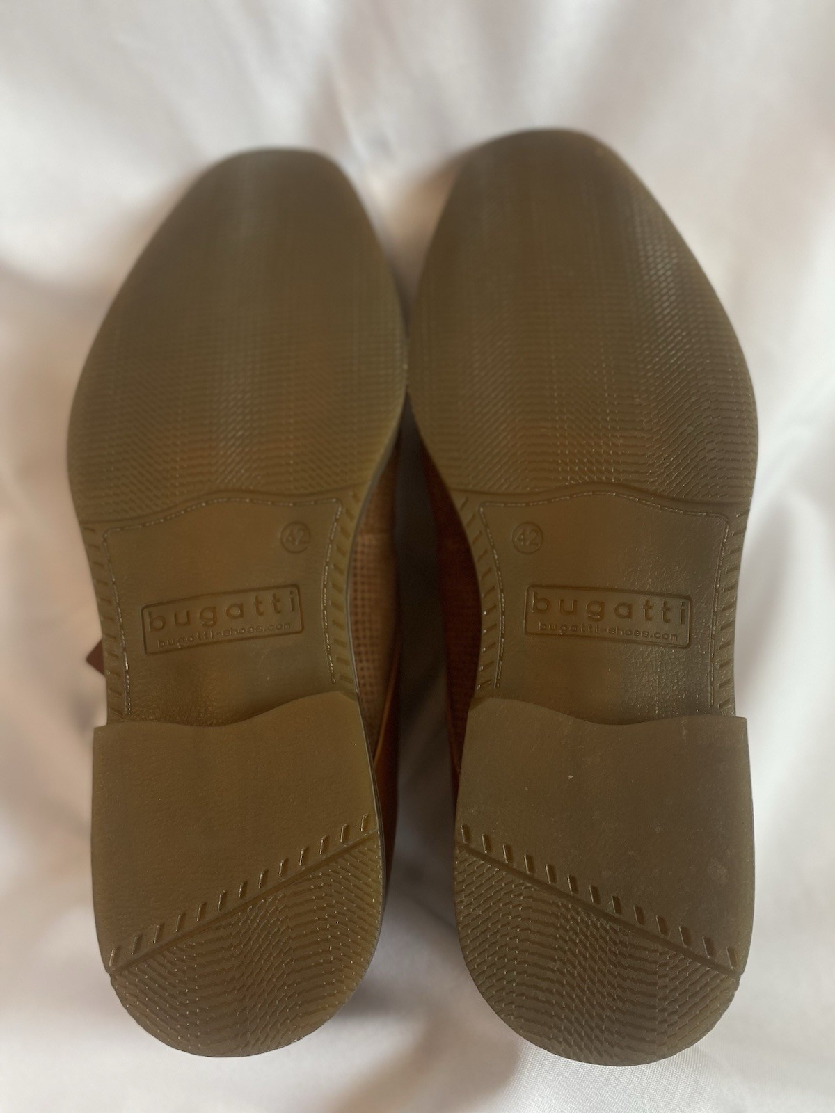 Bugatti Menello Mens Leather Dress Shoes 42 US 9 Cognac Brown Oxford Derby NIB