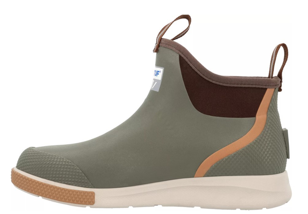 XtraTuf Men’s 6” Ankle Deck Boot Sport Fishing Boots Olive