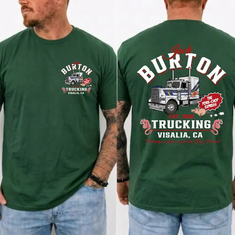 Jack Burton Trucking Shirt Big Trouble in Little China Vintage Graphic Tee