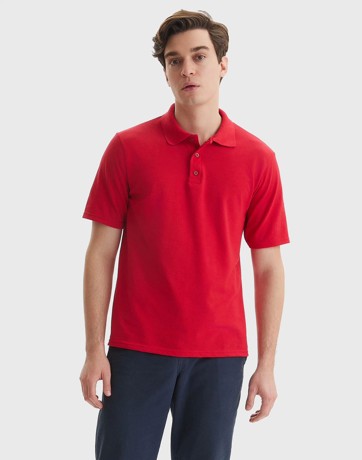 Hanes Men’s Pique Polo Shirt (Big & Tall Sizes Available)