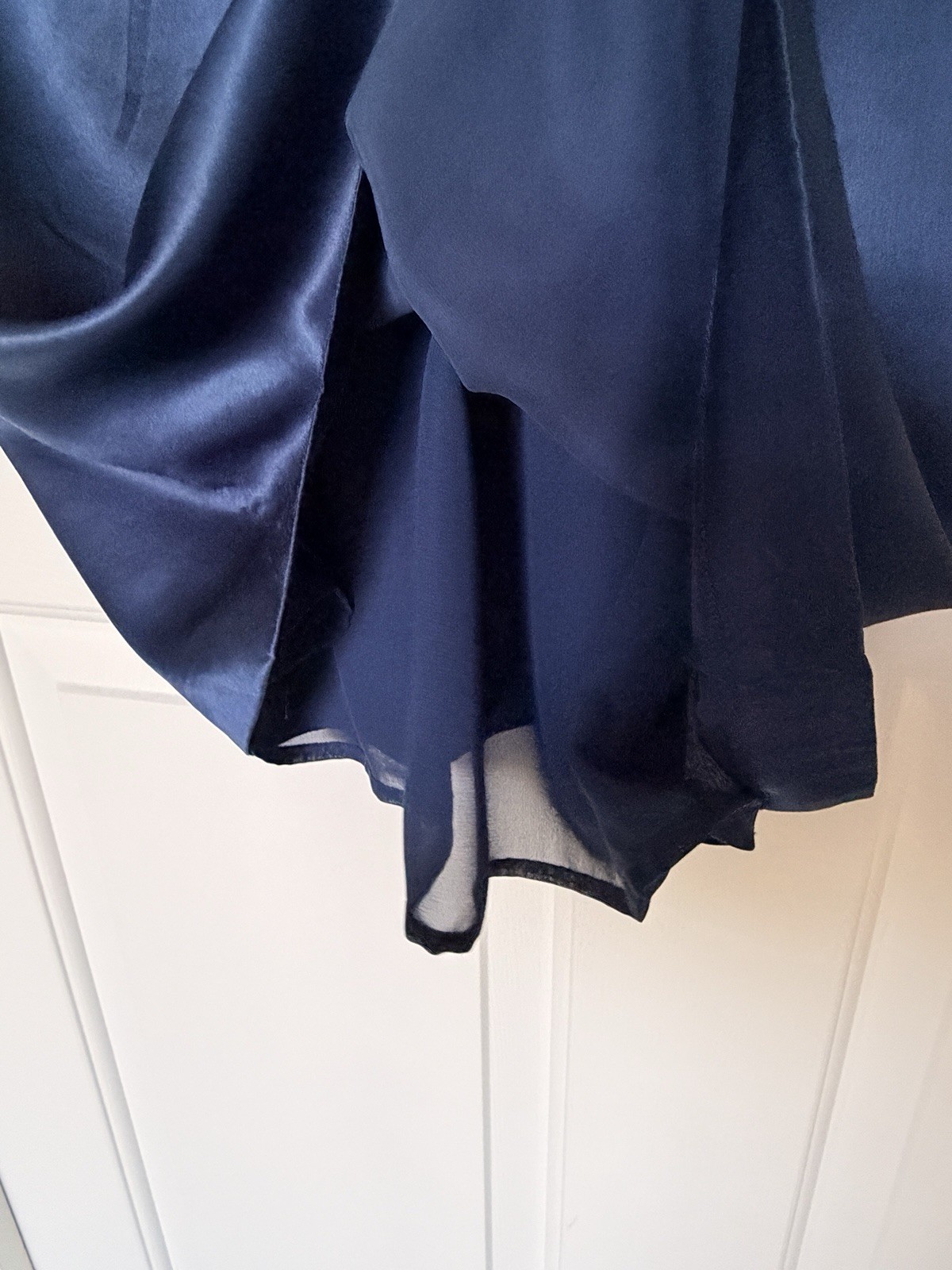 TED BAKER 100% Silk Womens Halter Bow Blue Dress Size 1 US 2-4