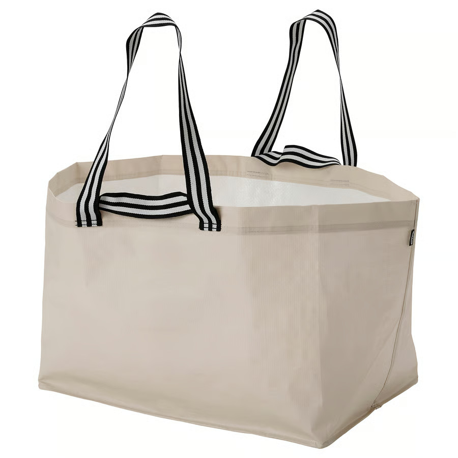 IKEA Large Shopping Bag Tote Durable Light Beige-GÖRSNYGG-22.5×14.5×15.25″ 20Gal