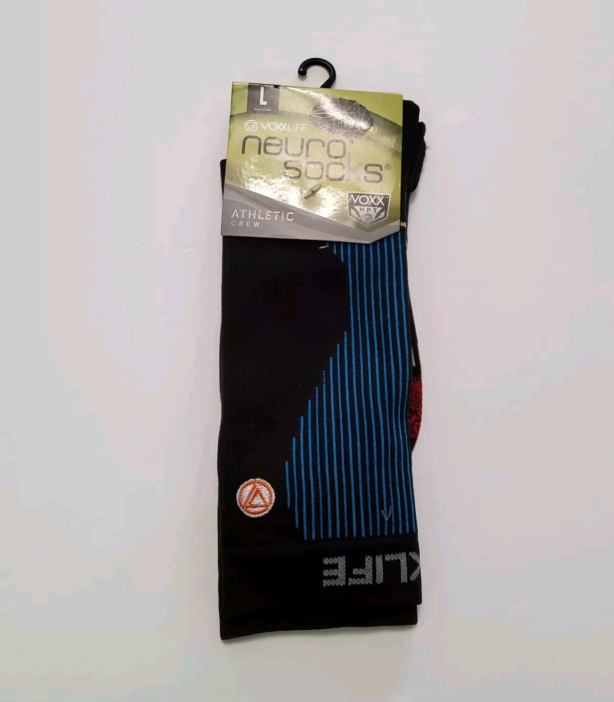 Voxx Life Stasis Neuro Socks Athletic Crew Black Size L (Men’s 9.5-12.5)