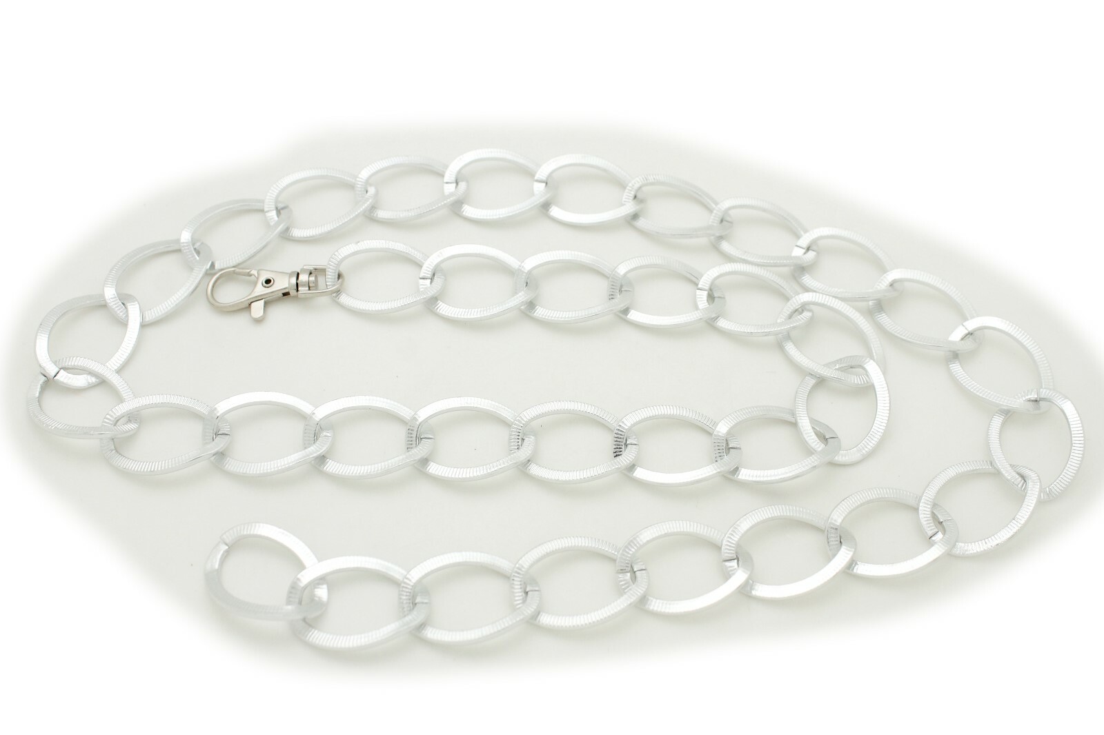 Women Silver Metal Thick Chain Chunky Links Hip High Waist Belt XS S M L XL XXL