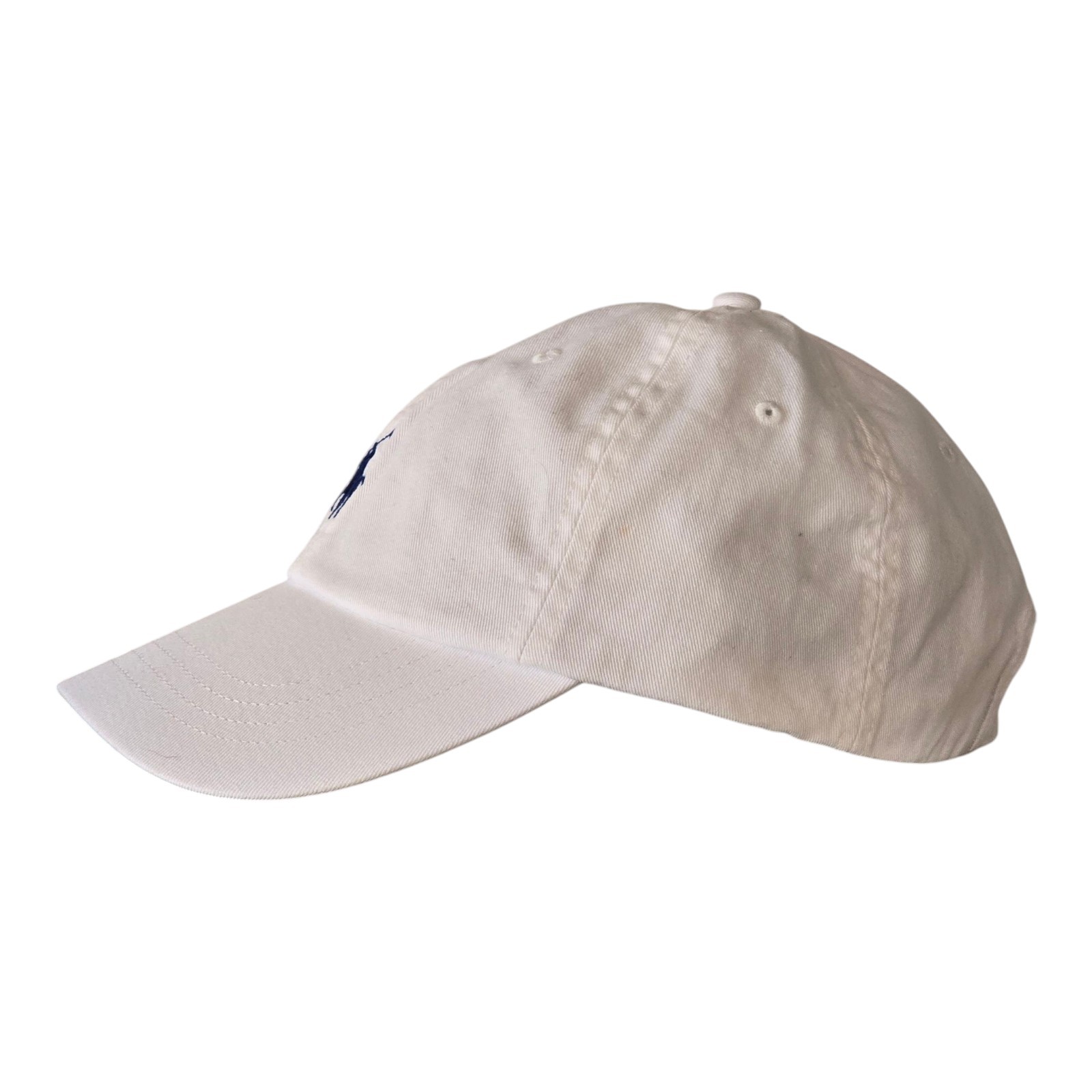 Polo Ralph Lauren Men’s One Size Cotton Chino Adjustable Ball Cap White Blue