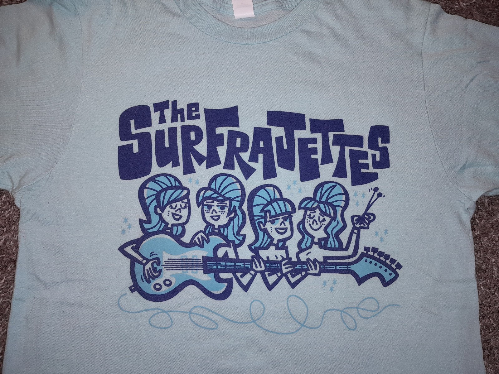 Surfrajettes Easy as Pie T-Shirt Unisex Small Authentic Purchased at Show