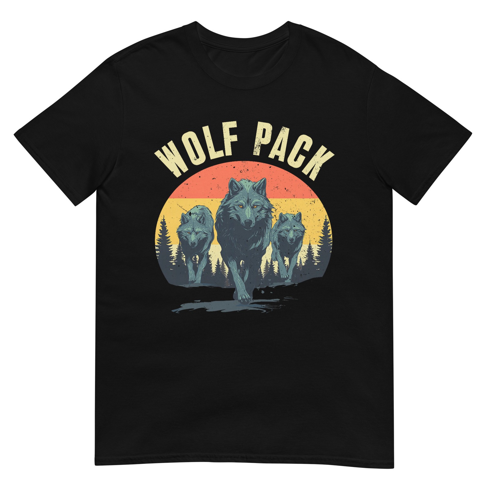 Cool Wolf Costume for Men Women Kids Howling Wolf Wolf Lover T-Shirt