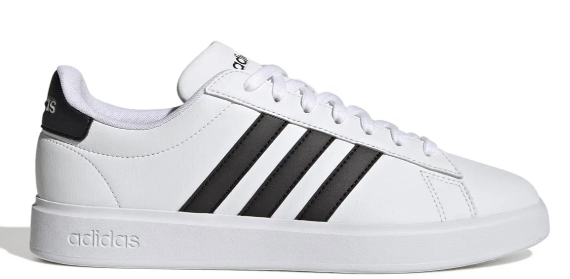 Adidas Grand Court Shoes White Black GW9195 Men’s Sizes NEW
