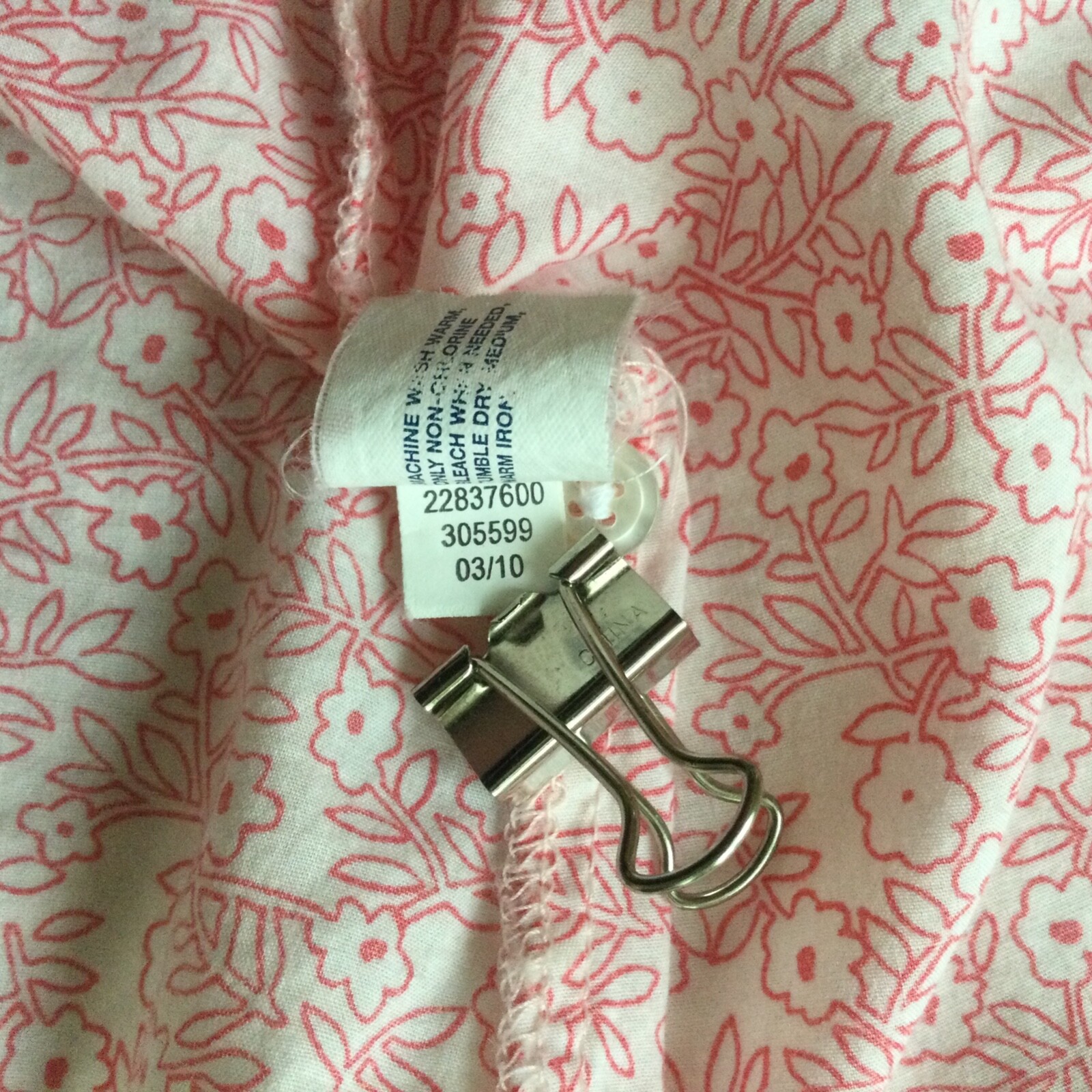 Vintage GAP Floral Button Down Shirt Pink White Y2K – Sz Small
