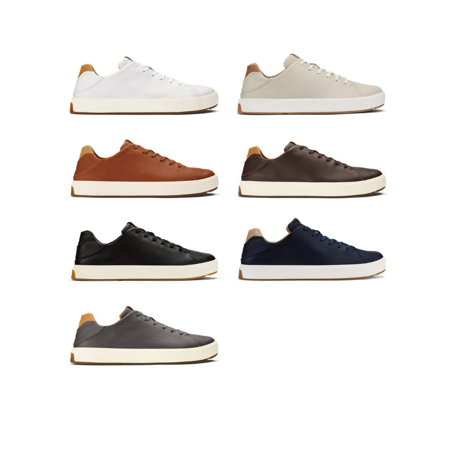 Olukai Lae‘ahi Lī ‘Ili Men’s Waterproof Leather Sneakers Brand New, Auth