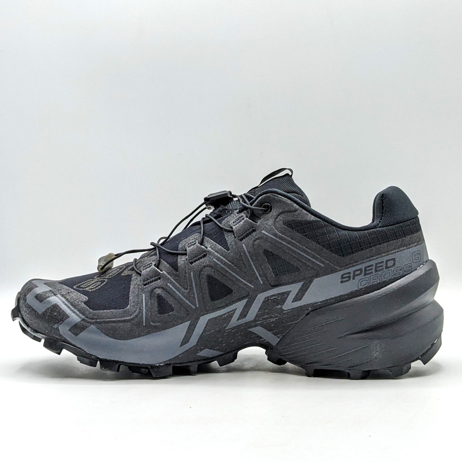 Salomon “Speedcross 6” Men’s Moderate Terrain Running Shoe [Black/Phantom] – NEW