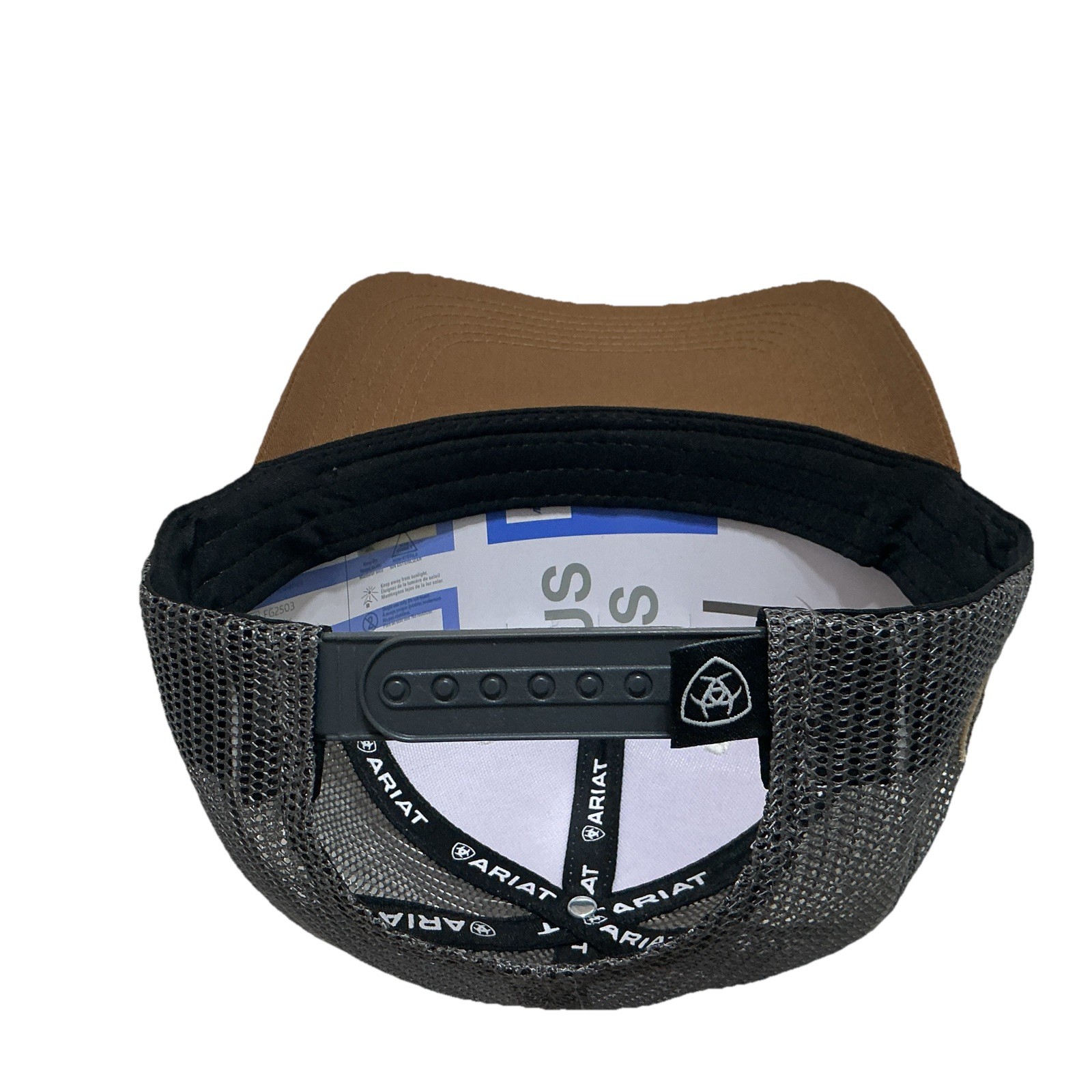 Ariat Mens B-Fit Shield Logo Mesh Back Snapback Cap Hat