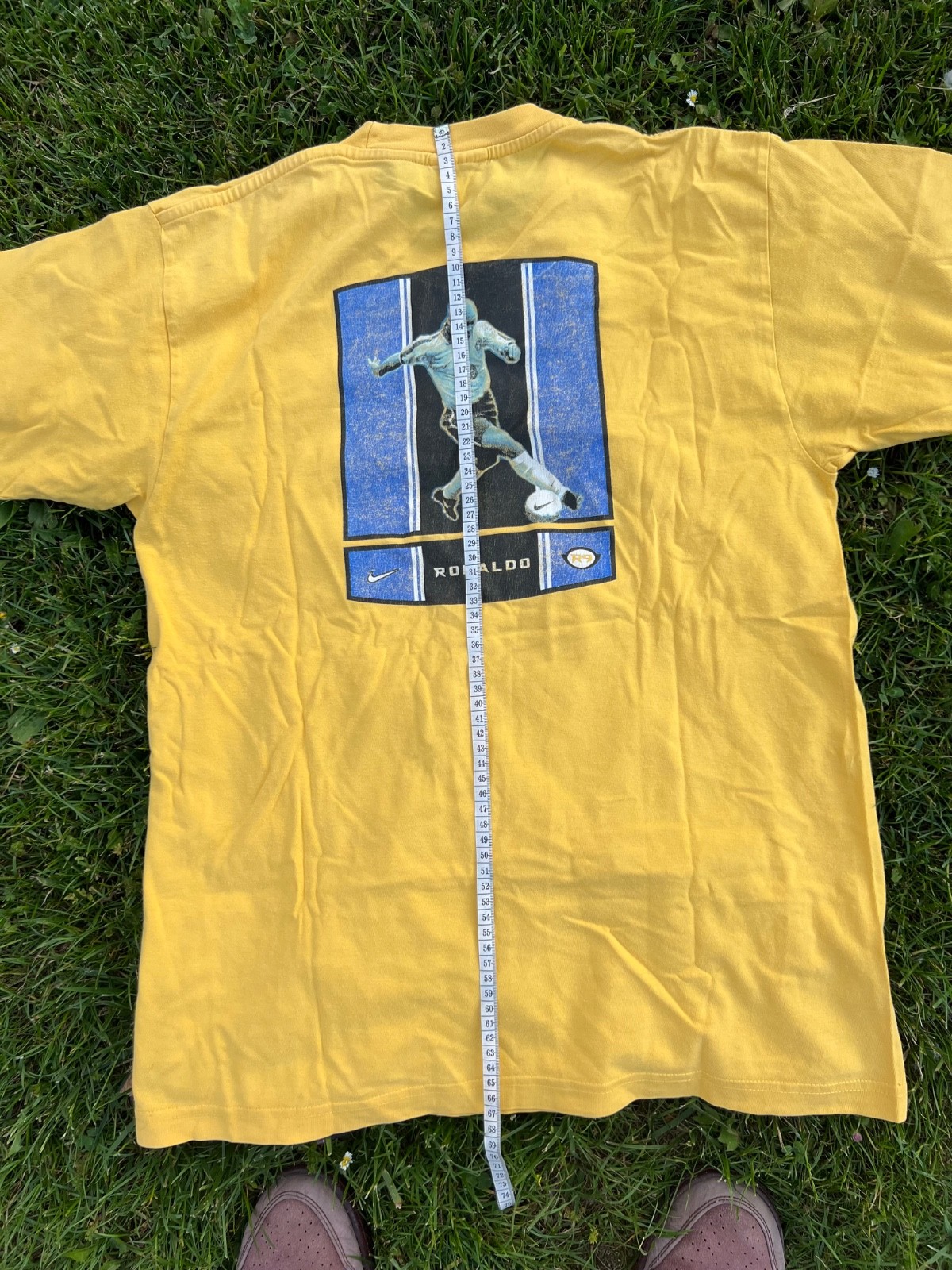 VERY RARE Ronaldo Nazario Brazil Vintage 90s Nike T-Shirt S/M