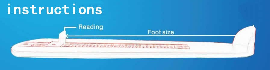 US Shoe Size Foot Measuring Gauge for Adults & Kids, Home Foot Measurement Tool