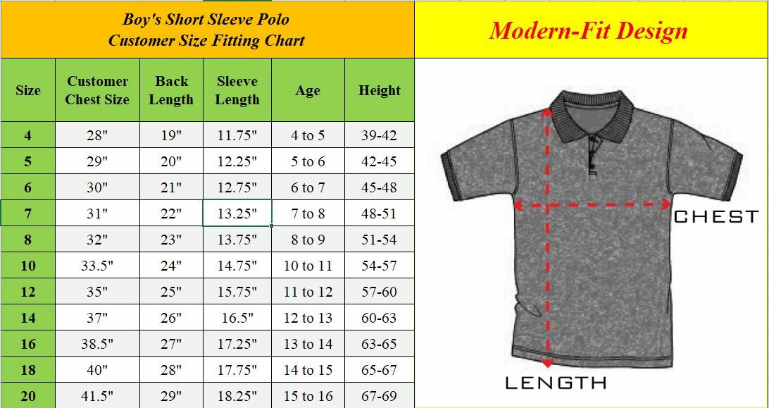 3 Pack School Uniform Polo for Boys Choose Shirts Color – Sizes 4-20 NWT