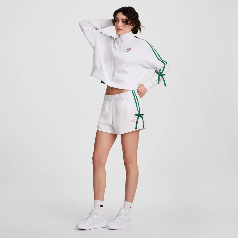 Champion Women’s In the Stands Full Zip Top – White L