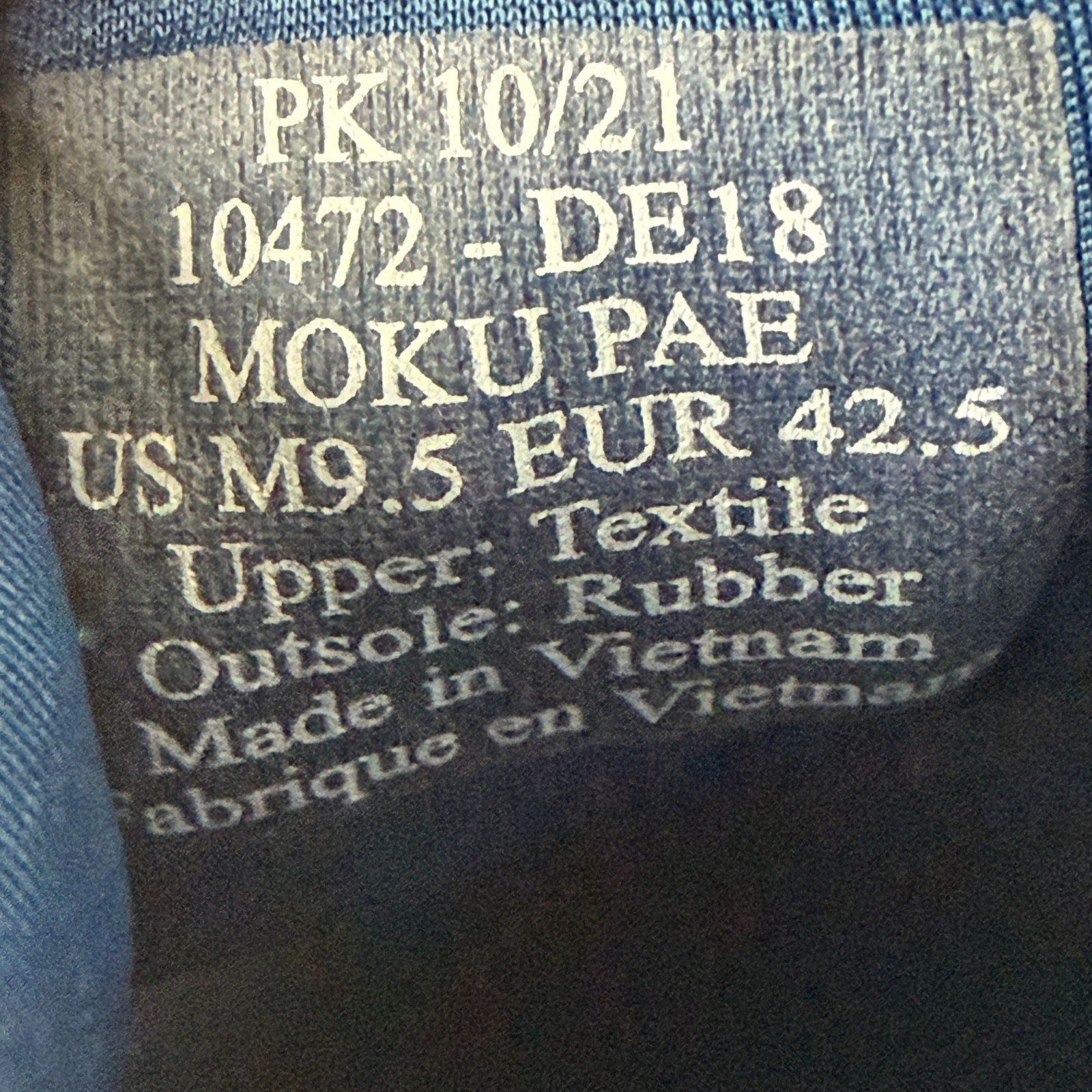 Olukai Moku Pae Casual Shoes Mens 9.5 Blue Slip On Comfort Loafer Mesh